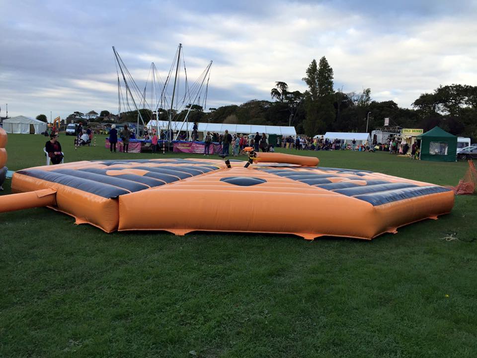 Are you fast enough to be the Last Man Standing? This pedal-powered inflatable is challenging for both those who dare to try to escape it, and those who power the rotating arm! Great for corporate events in combination with some of our other survival games, or even on their own for a day of demanding games! Suitable for all ages.