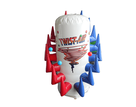 Air filled ball game for children and adults.  Using the air funnels, twist and climb the ball to the top - using skill and dexterity. Ideal for team building events.